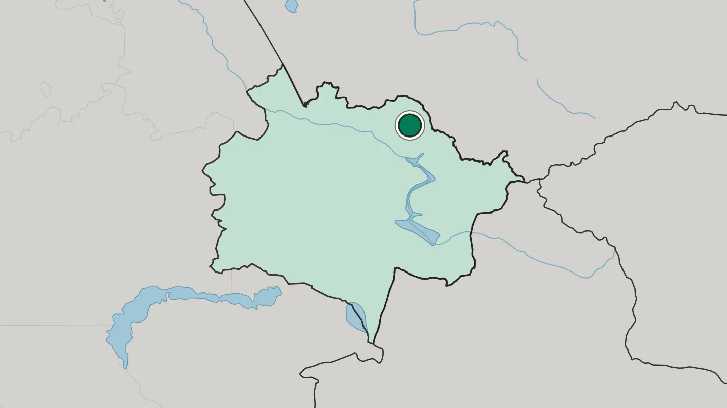 Map of Ridder in Kazakhstan