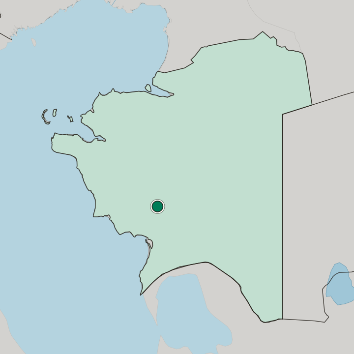 Map showing Zhanaozen — In Mangistauskaya Oblast’