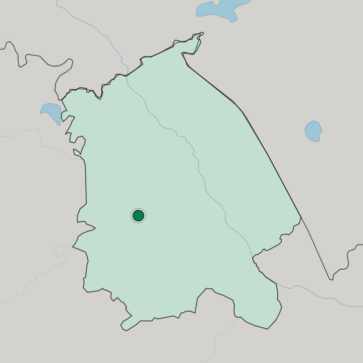 Map showing Ekibastuz — In Pavlodar Region