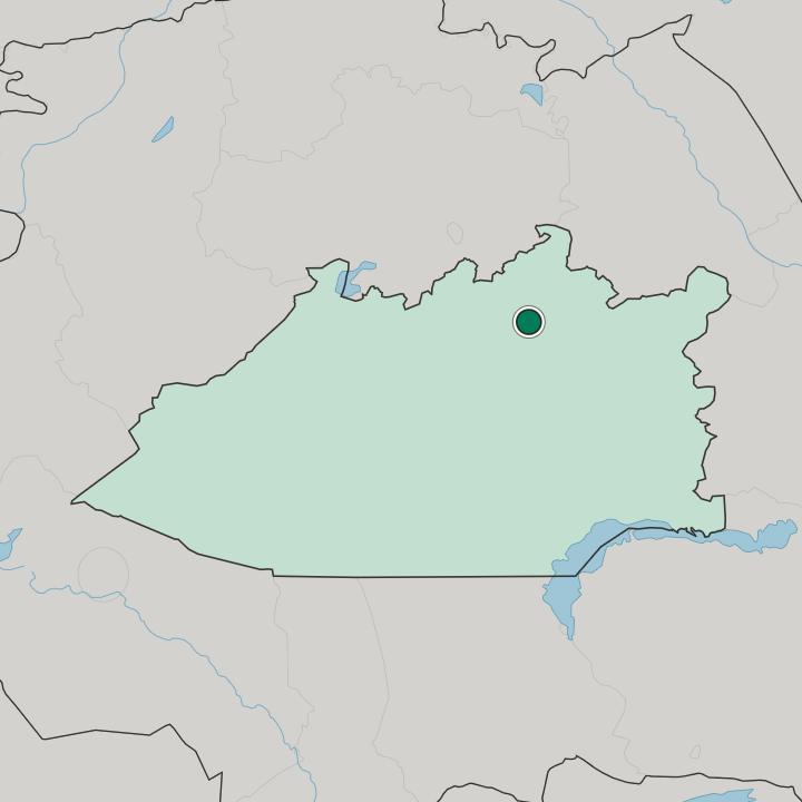 Map showing Karagandy — In Qaraghandy Oblysy
