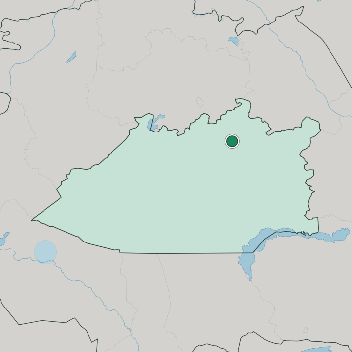 Map showing Karagandy — In Qaraghandy Oblysy