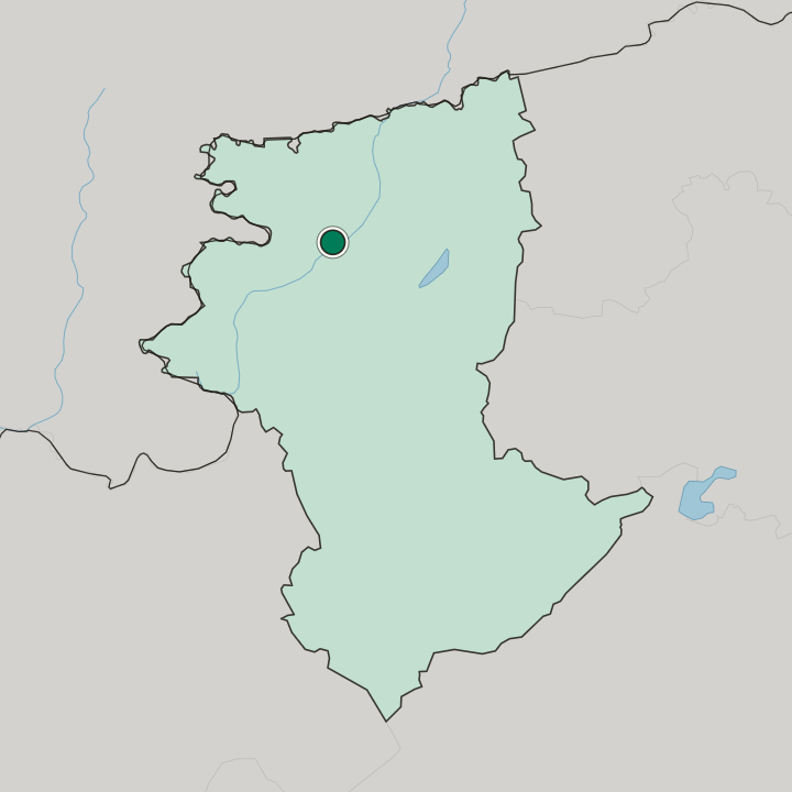 Map showing Rudnyy — In Qostanay Oblysy