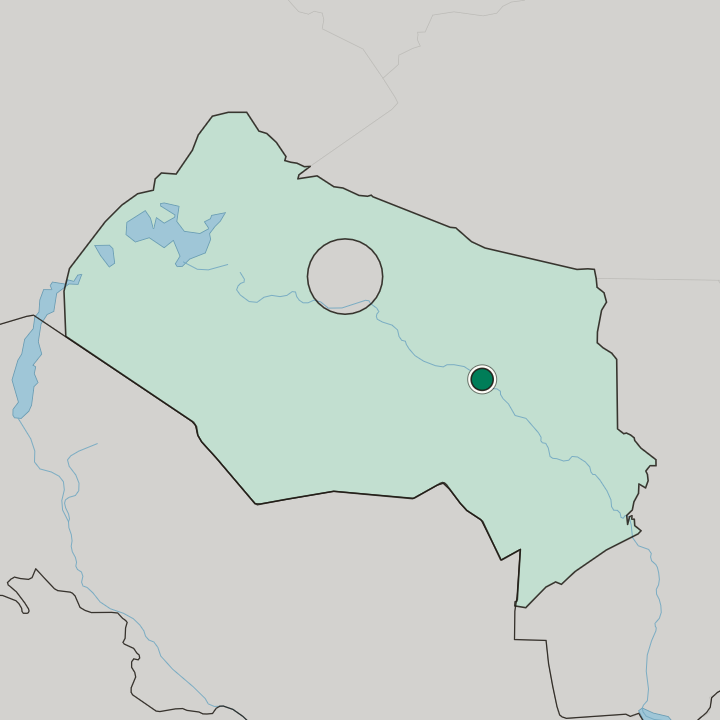 Map showing Kyzylorda — In Qyzylorda Oblysy