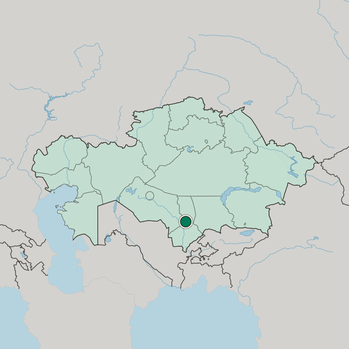 Map showing Kantagi — In Kazakhstan
