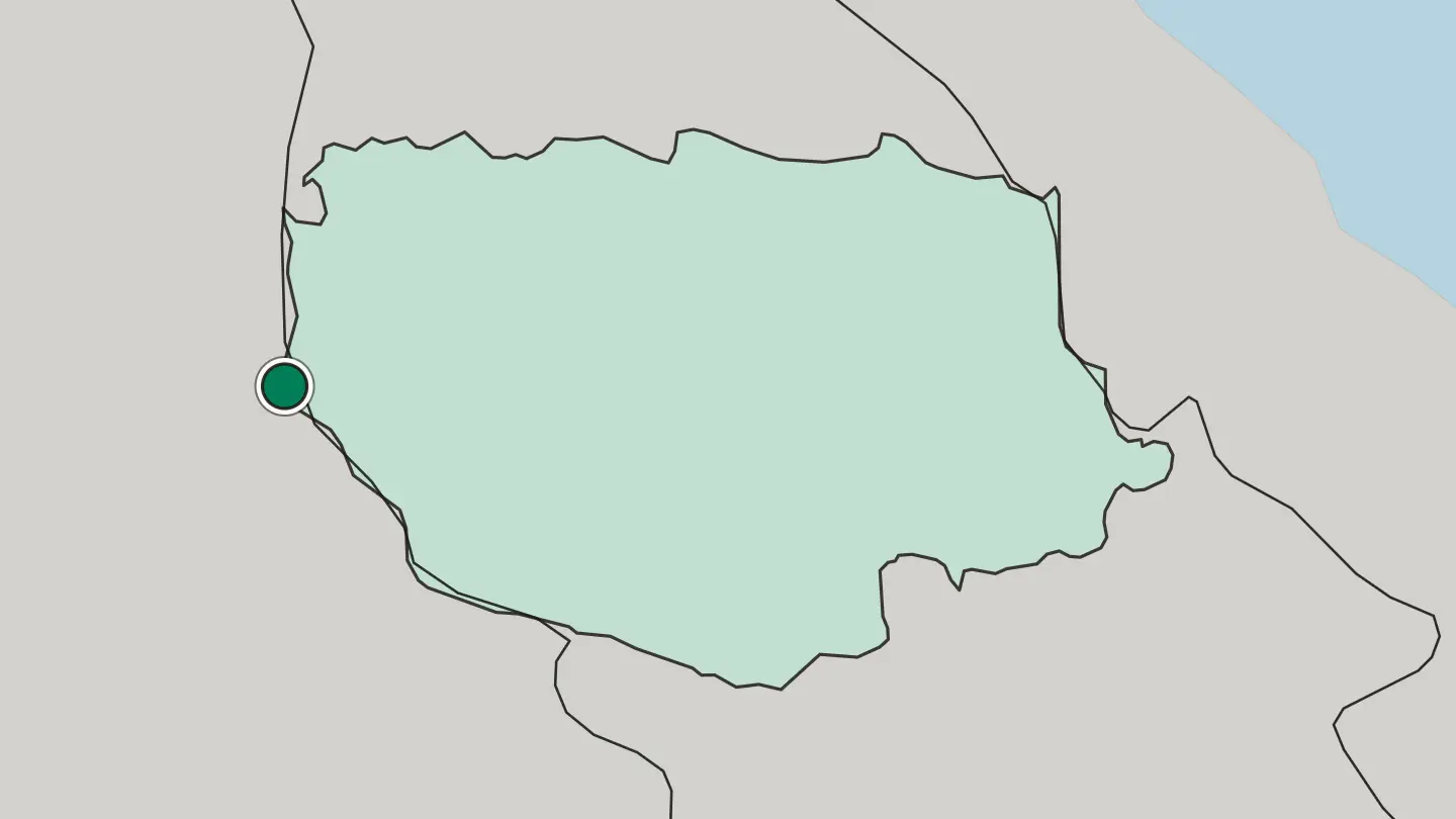 Map of Savannakhet in Laos