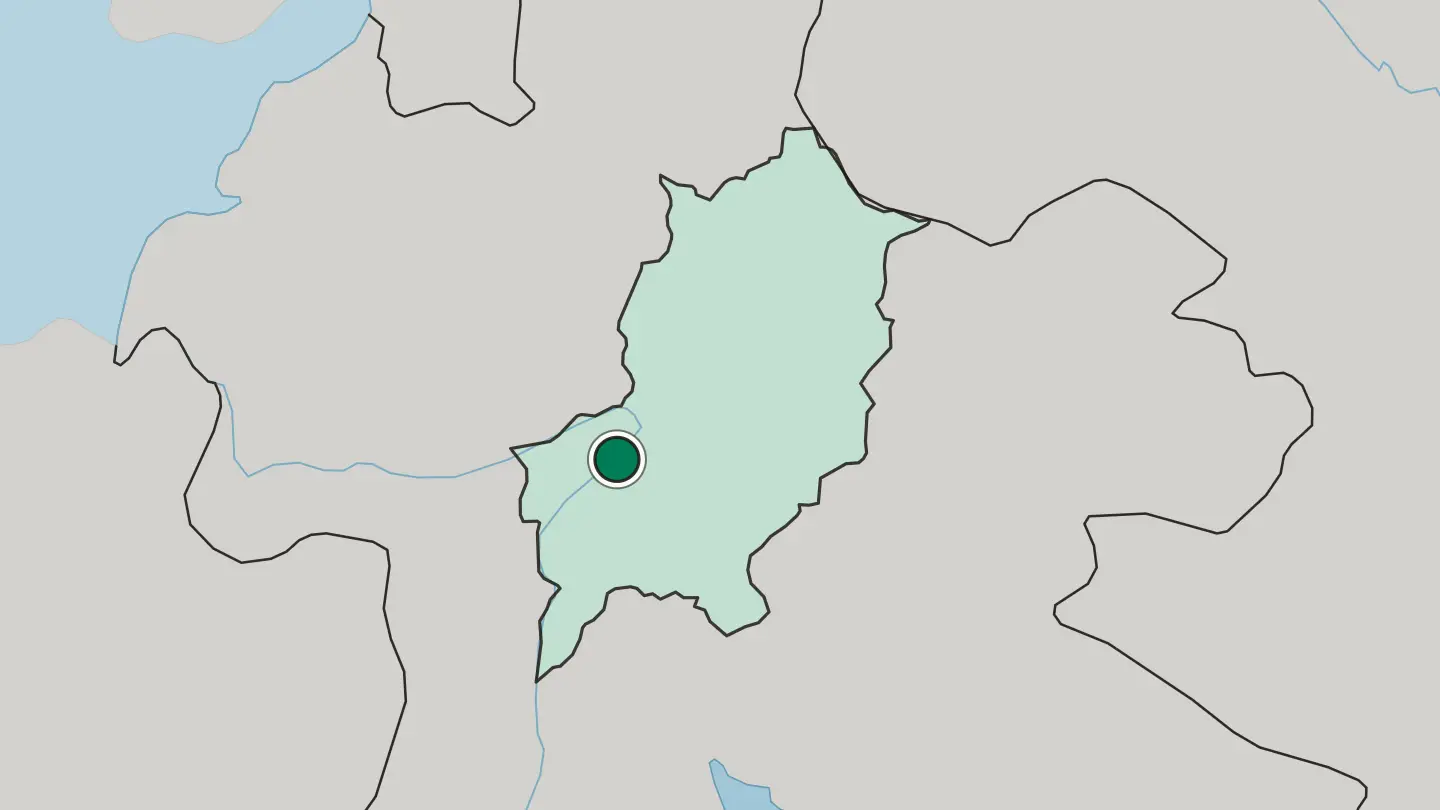 Map of Luang Prabang in Laos
