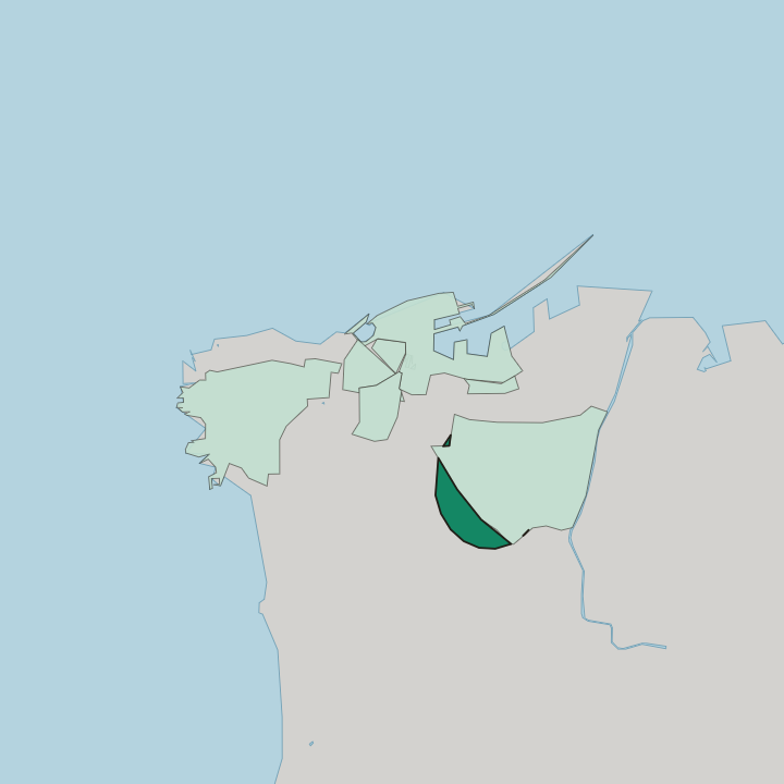 Map showing Badaro — In Beirut