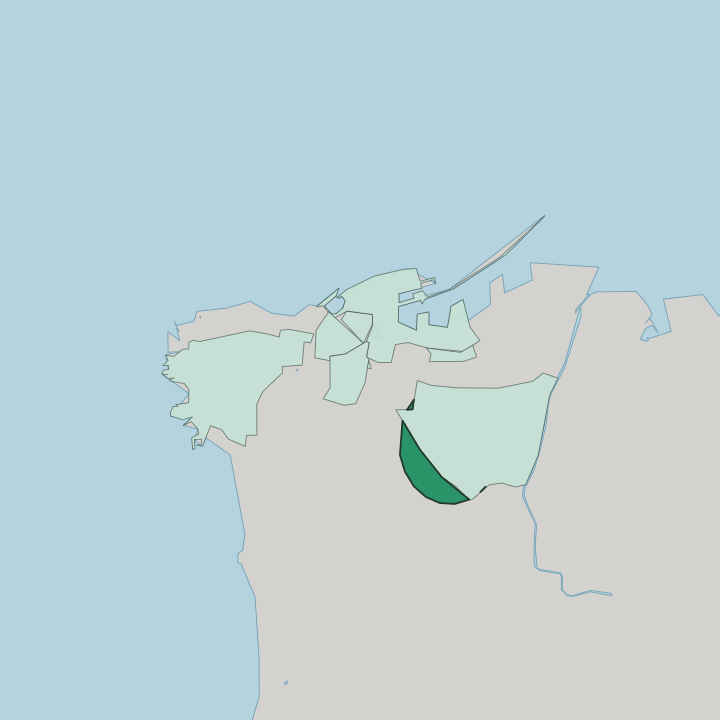 Map showing Badaro — In Beirut