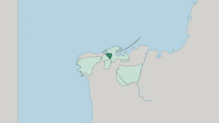 Map of Beirut Central District in Beirut