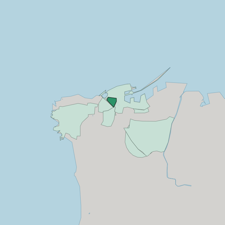 Map showing Beirut Central District — In Beirut