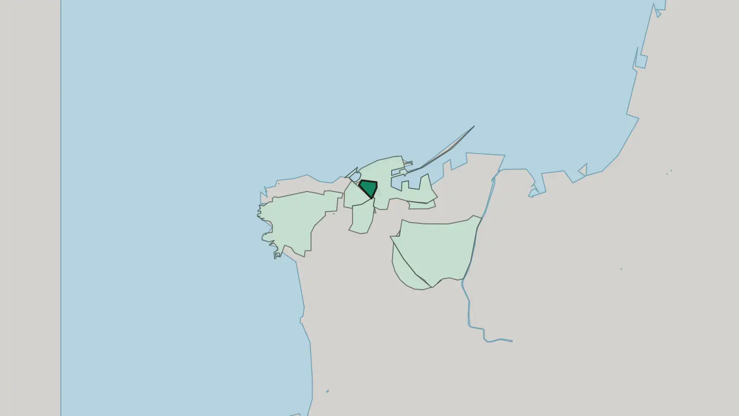 Map of Beirut Central District in Beirut