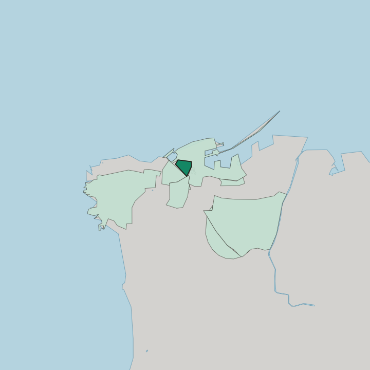 Map showing Beirut Central District — In Beirut