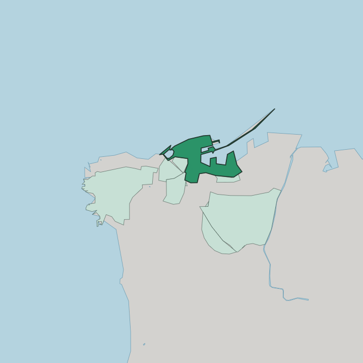 Map showing Port of Beirut — In Beirut