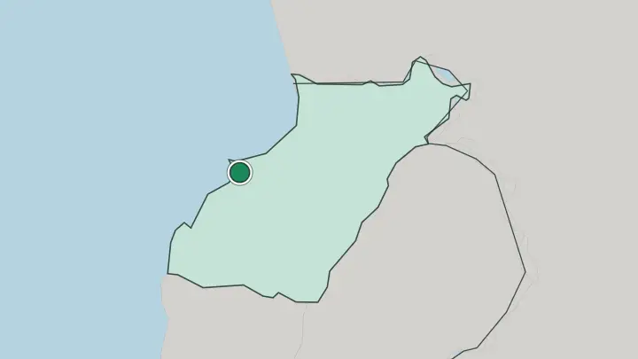 Map of Tripoli in Lebanon