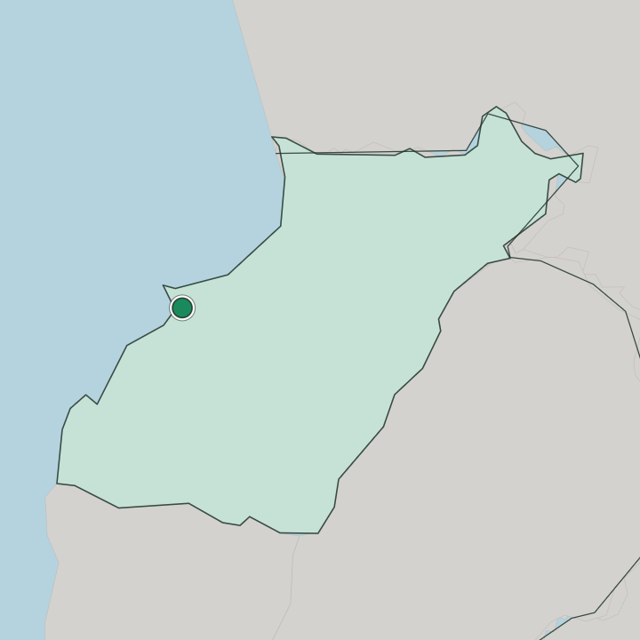 Map showing Tripoli — In Mohafazat Liban-Nord