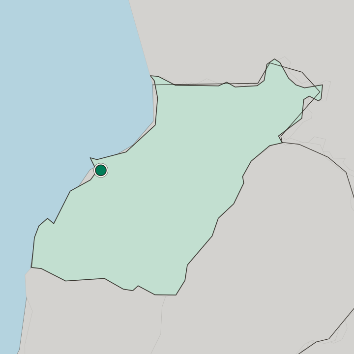 Map showing Tripoli — In Mohafazat Liban-Nord