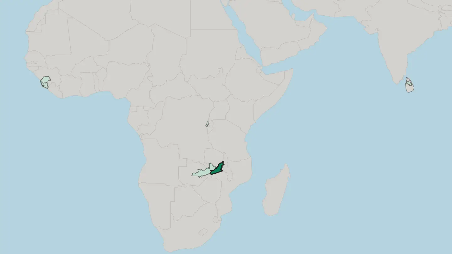 Map of Eastern Province in Sri Lanka