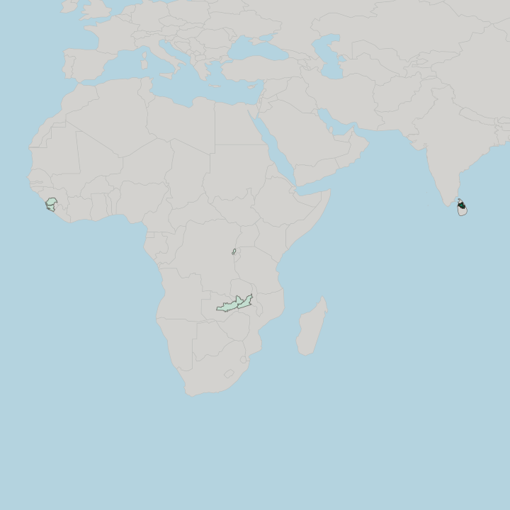 Map showing North Central Province — In Sri Lanka