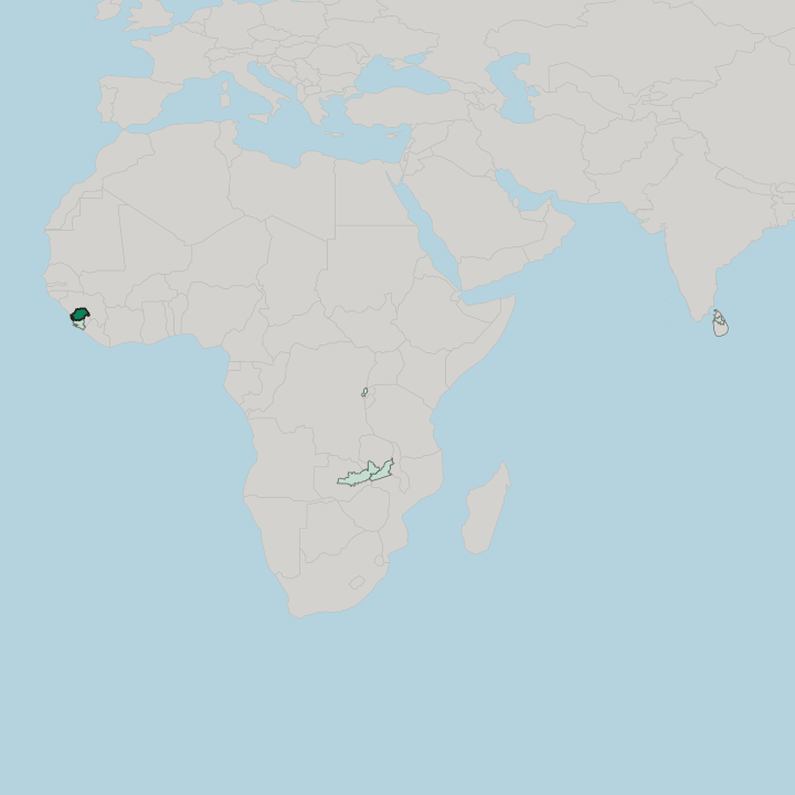 Map showing Northern Province — In Sri Lanka