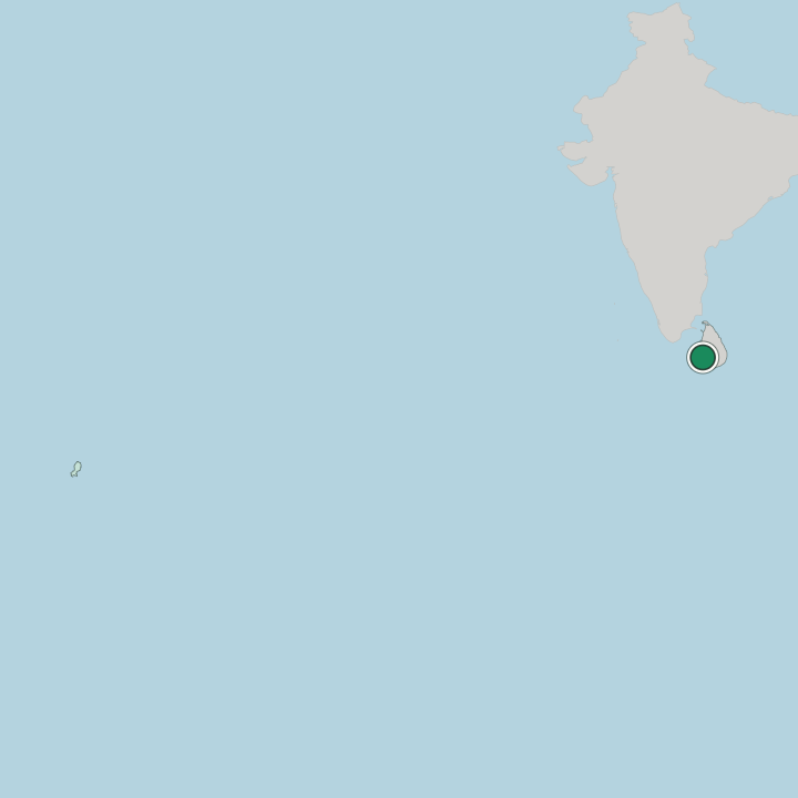 Map showing Sri Jayewardenepura Kotte — In Sri Lanka