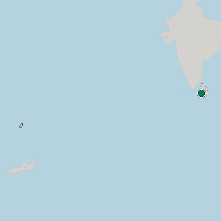 Map showing Sri Jayewardenepura Kotte — In Western Province