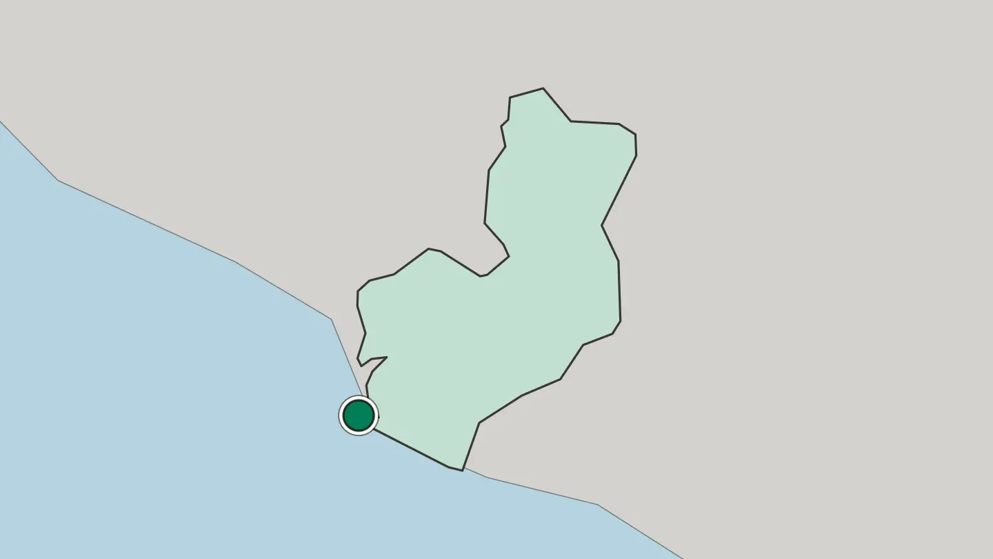 Map of Monrovia in Liberia