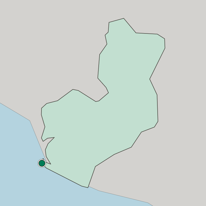 Map showing Monrovia — In Montserrado County