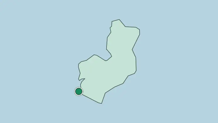 Map of Monrovia in Liberia