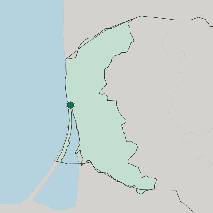 Map showing Klaipėda — In Klaipėda County