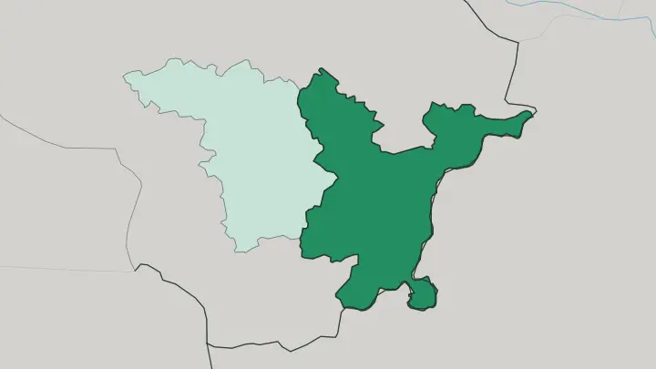 Map of Vilnius County in Lithuania