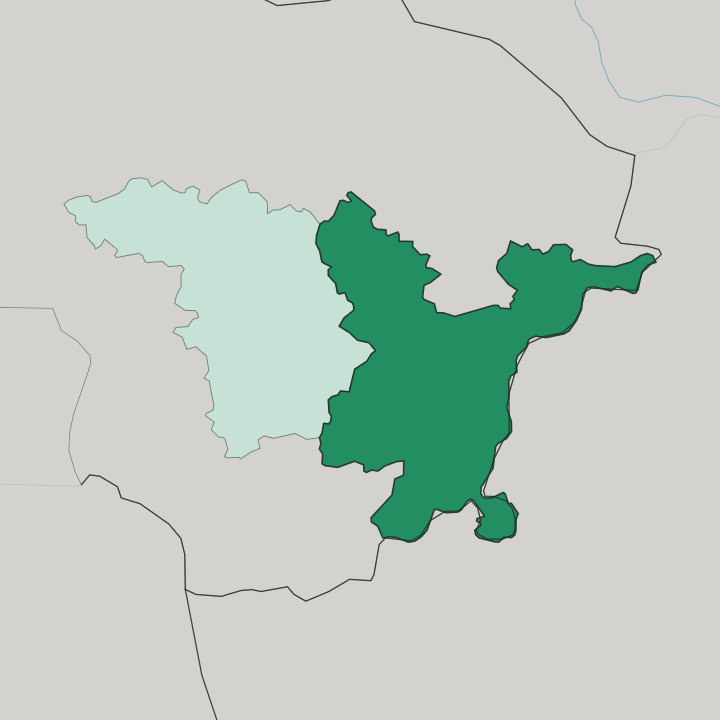 Map showing Vilnius County — In Lithuania