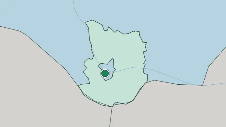Map of Daugavpils in Latvia