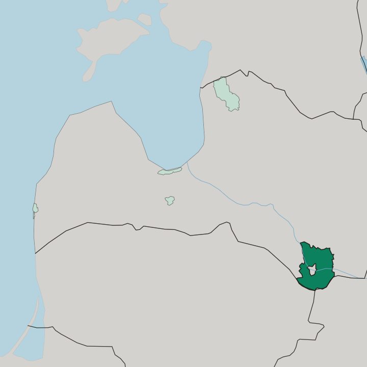 Map showing Daugavpils — In Latvia