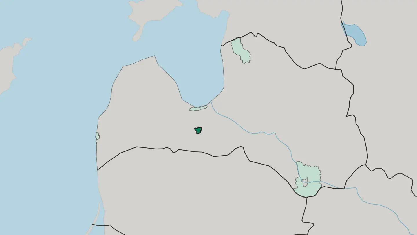 Map of Jelgava in Latvia