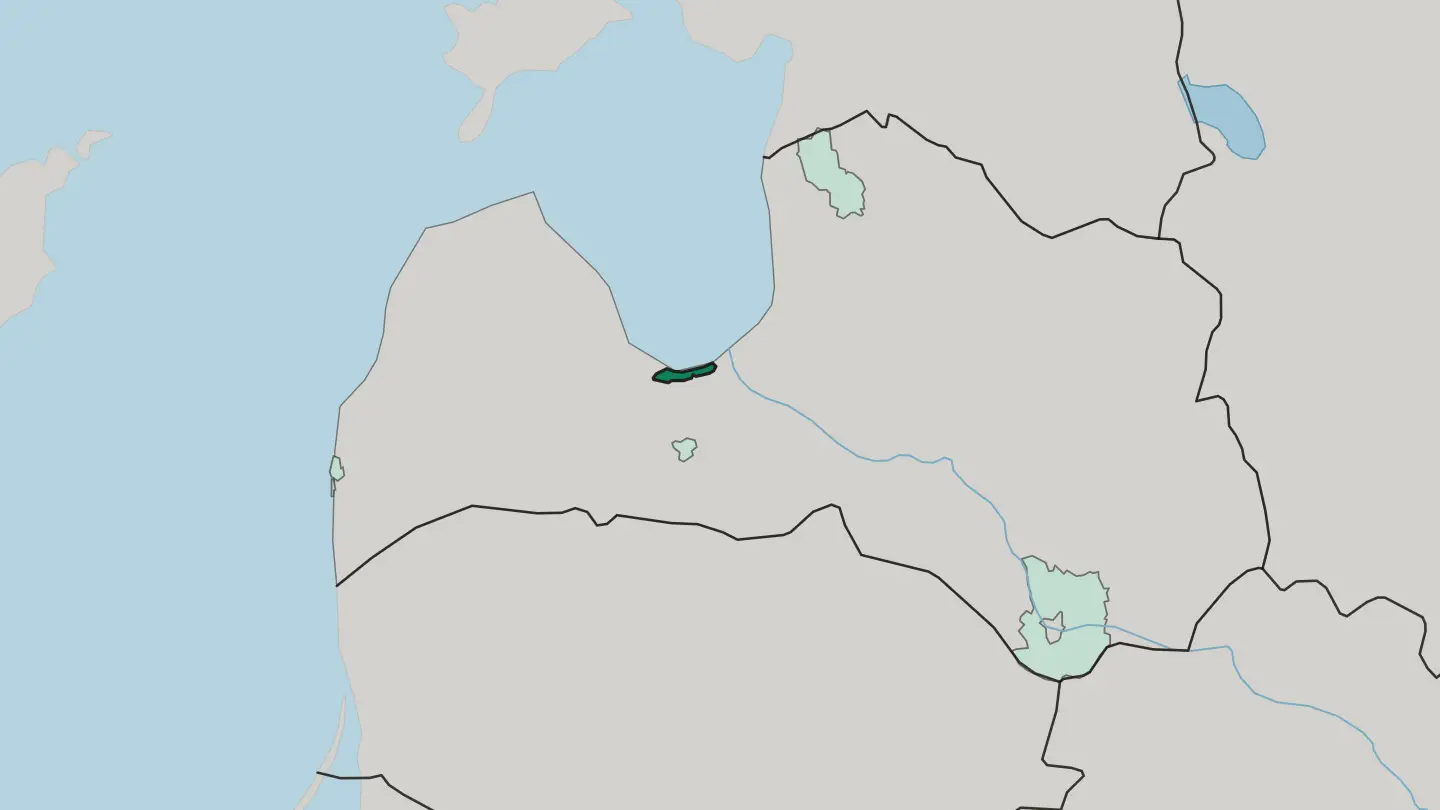 Map of Jūrmala in Latvia