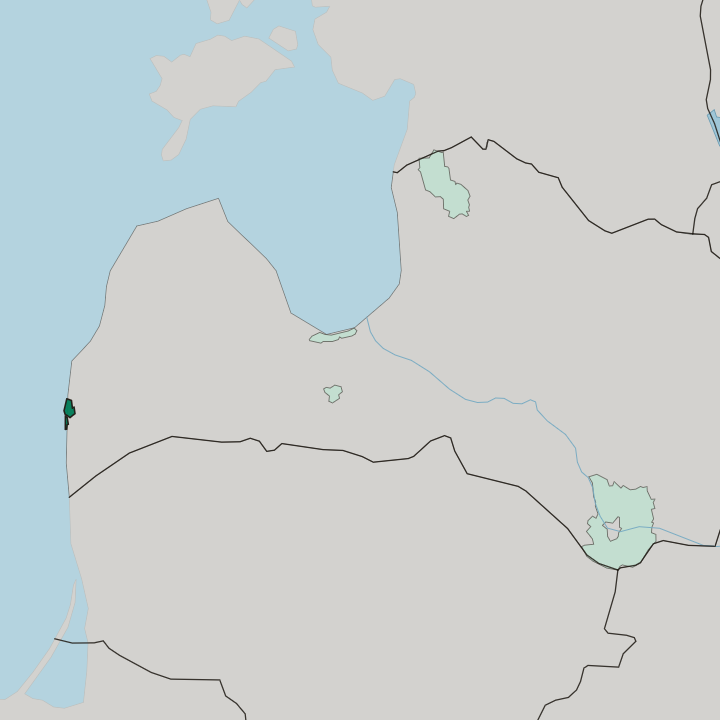 Map showing Liepāja — In Latvia