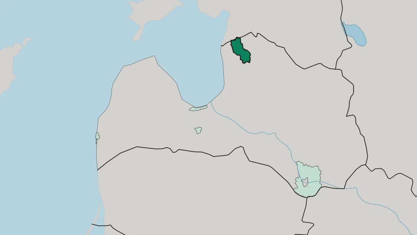 Map of Rīga in Latvia