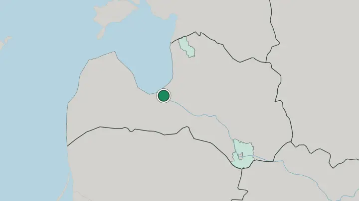 Map of Riga in Latvia