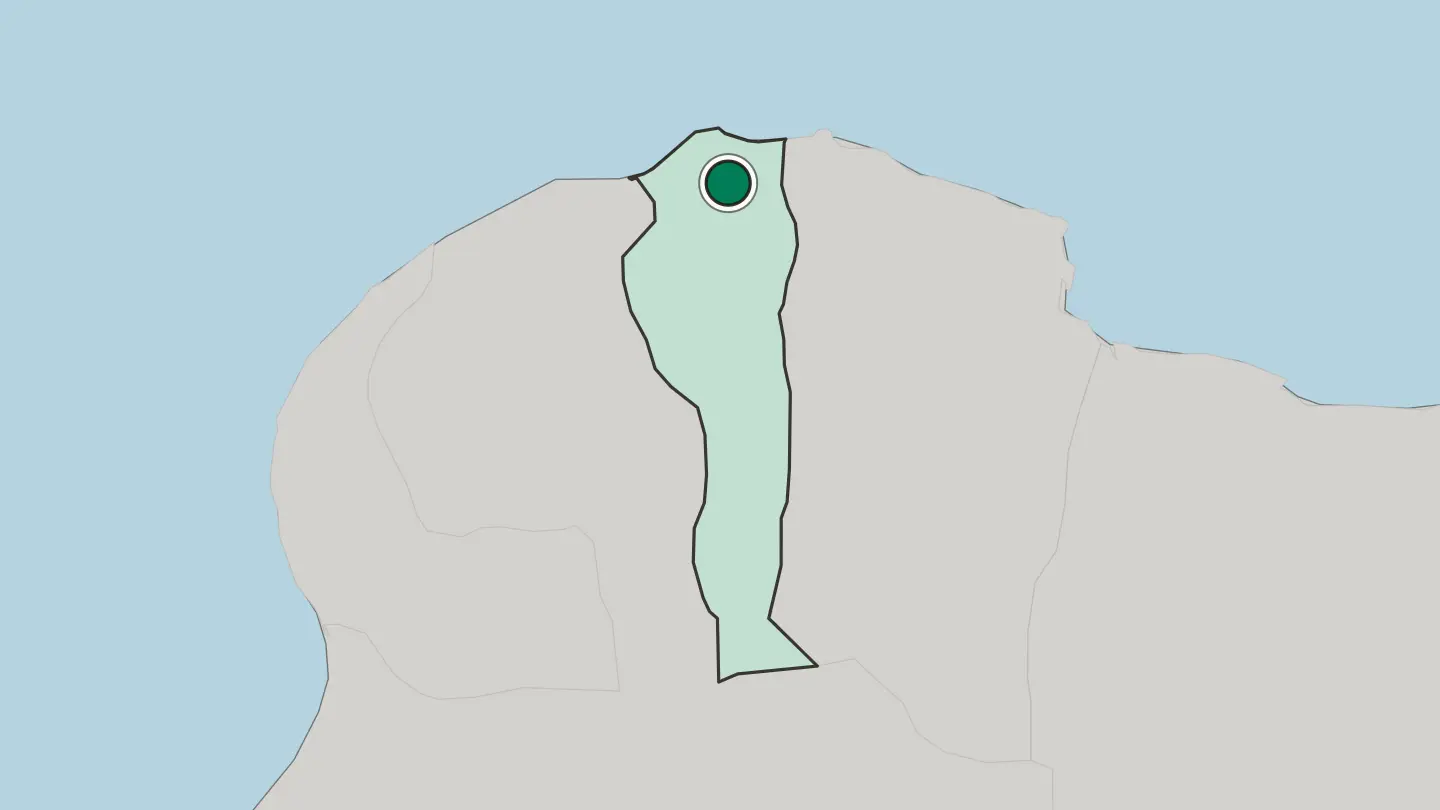 Map of Al Bayḑā’ in Libya