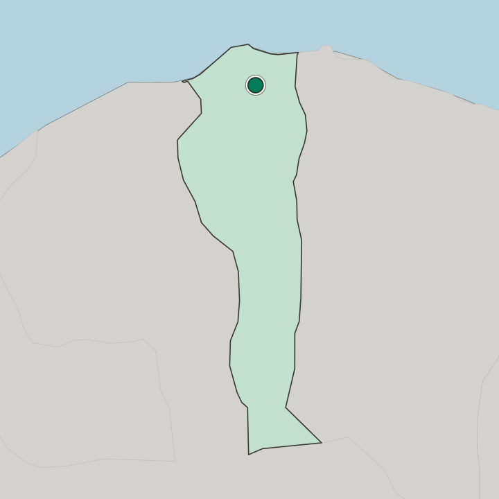 Map showing Al Bayḑā’ — In Al Jabal al Akhḑar