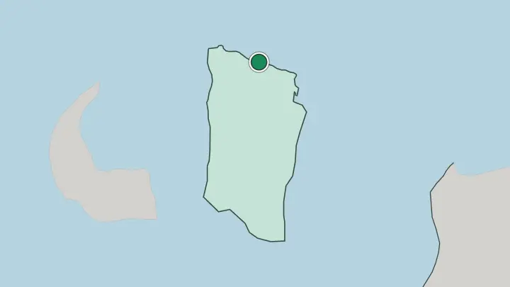 Map of Darnah in Libya