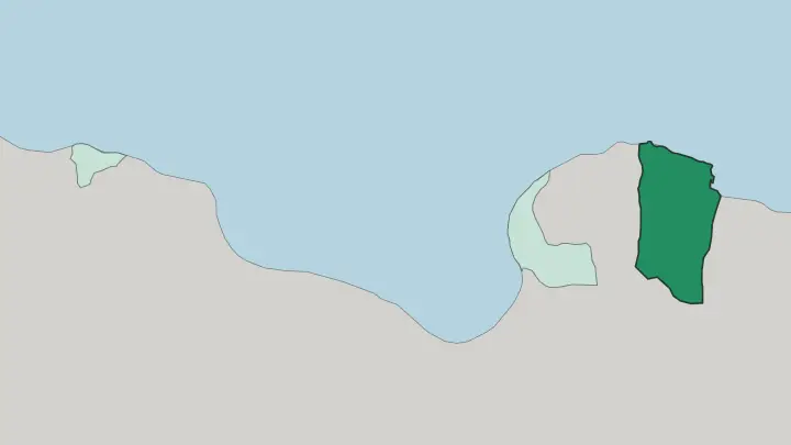 Map of Darnah in Libya
