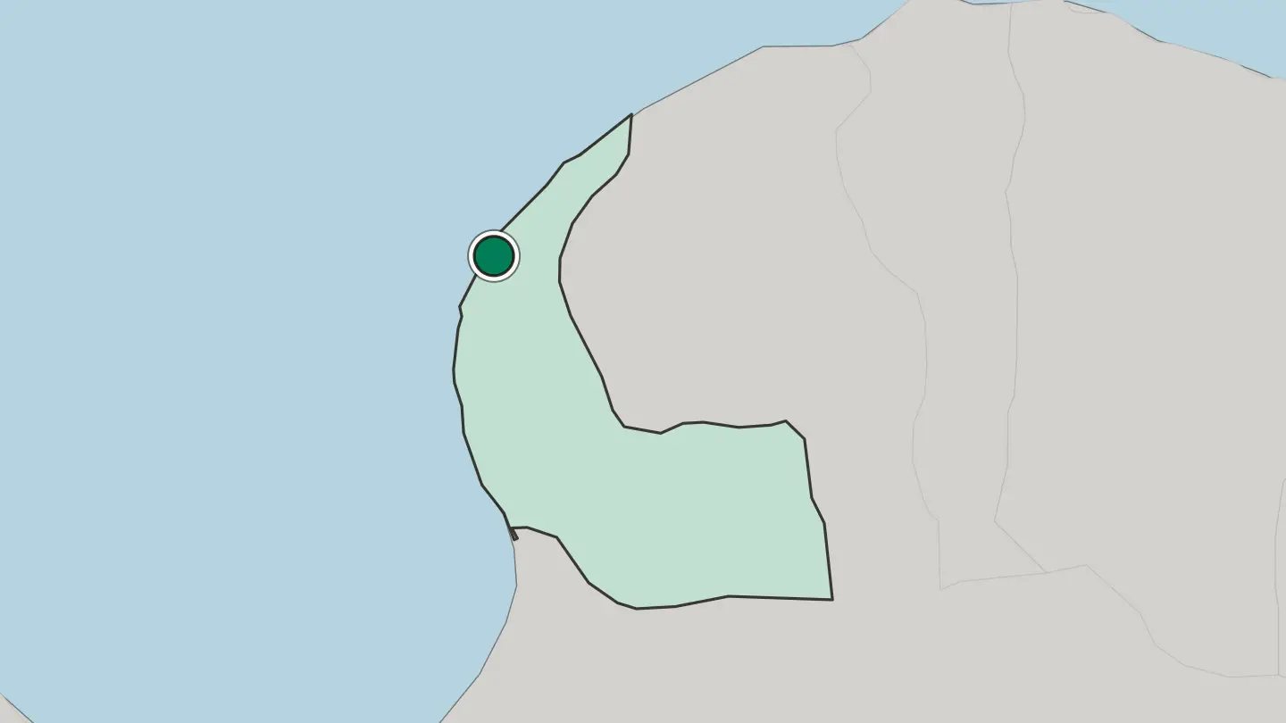 Map of Benghazi in Libya