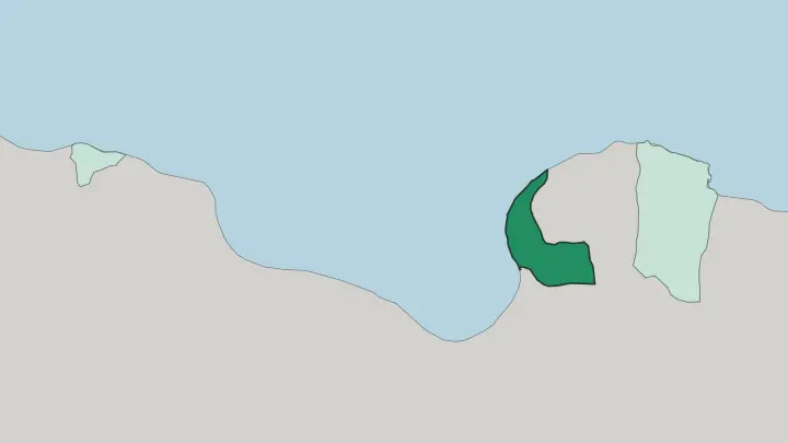 Map of Sha‘bīyat Banghāzī in Libya