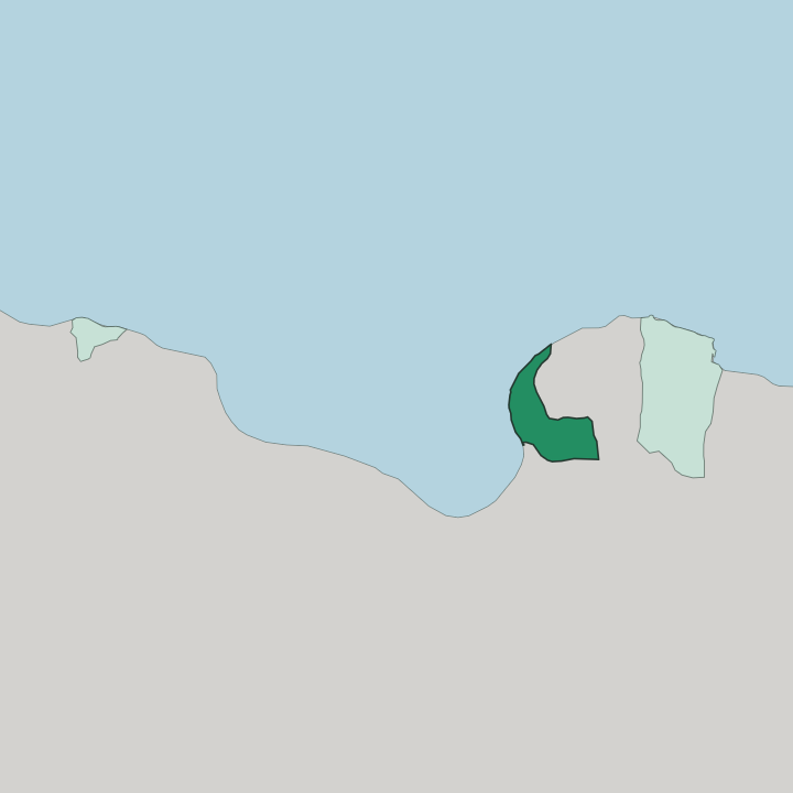 Map showing Sha‘bīyat Banghāzī — In Libya