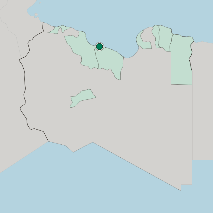 Map showing Sirte — In Libya