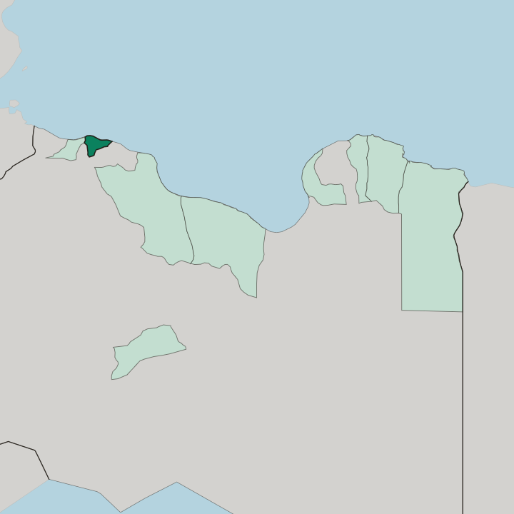 Map showing Tripoli — In Libya