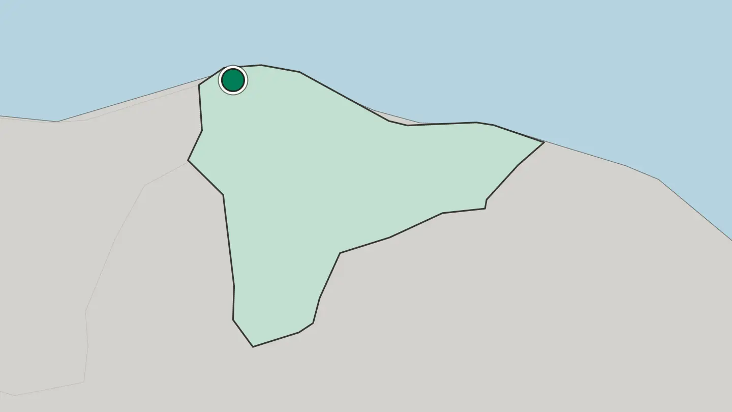 Map of Tripoli in Libya