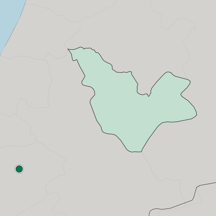 Map showing Beni Mellal — In Béni Mellal-Khénifra