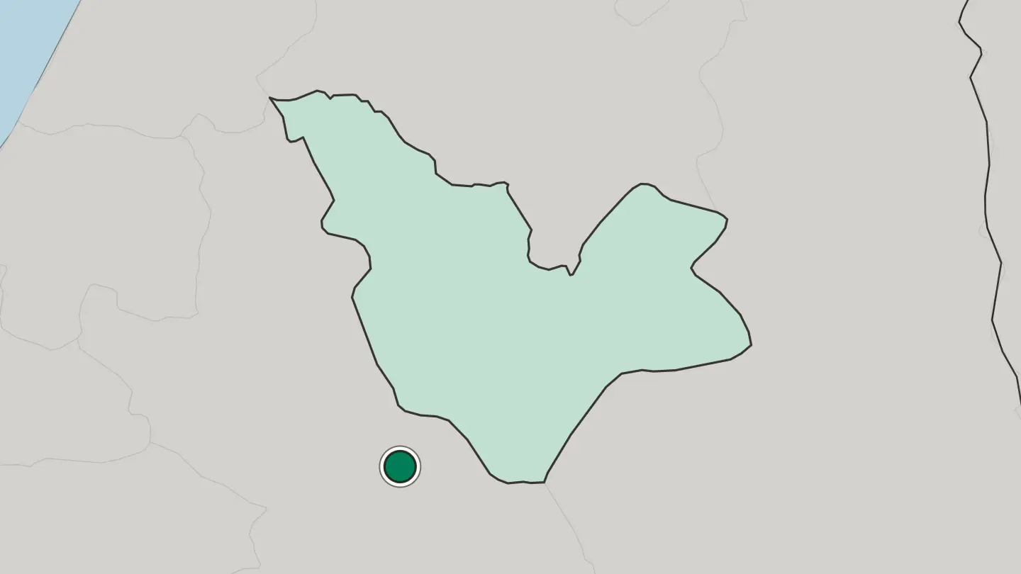 Map of Midelt in Morocco
